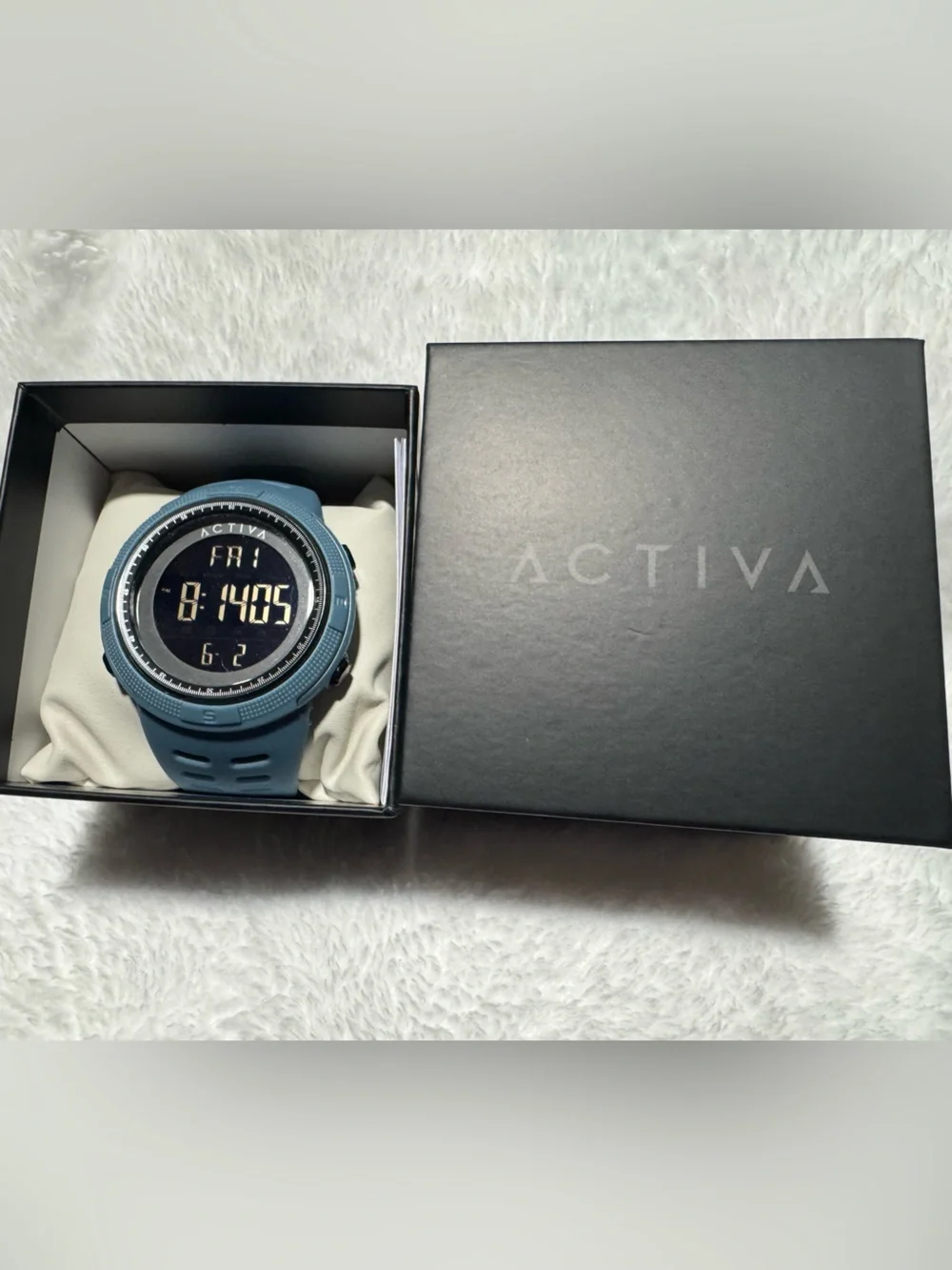 Activa X Invicta Digital Men's Watch - 50mm. Light Blue (ACW1915-002)